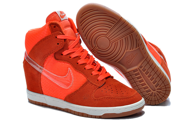 nike dunk sky hi red